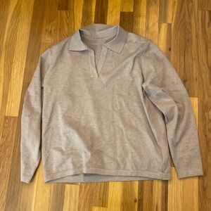 NWT Commense Women’s Tan Collared Sweater Size L